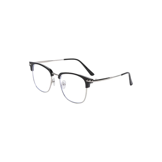 LHYCDZSWSH Blue Light Blocking Glasses UV 400 Protection Clear Lenses Retro Half Frame Glasses Fashion Light Weight TR90 Glasses for Women and MenBlack