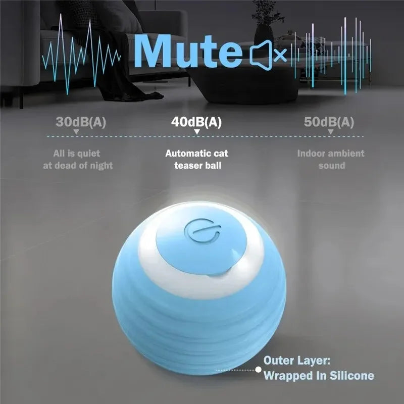 Cat Interactive Ball Training Self-moving Kitten Electric Cat Ball