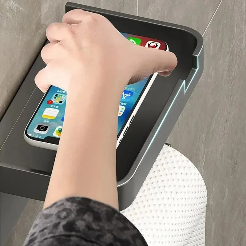 Toilet Paper Holder Plastic Storage Rack Kitchen Towel Placement Of