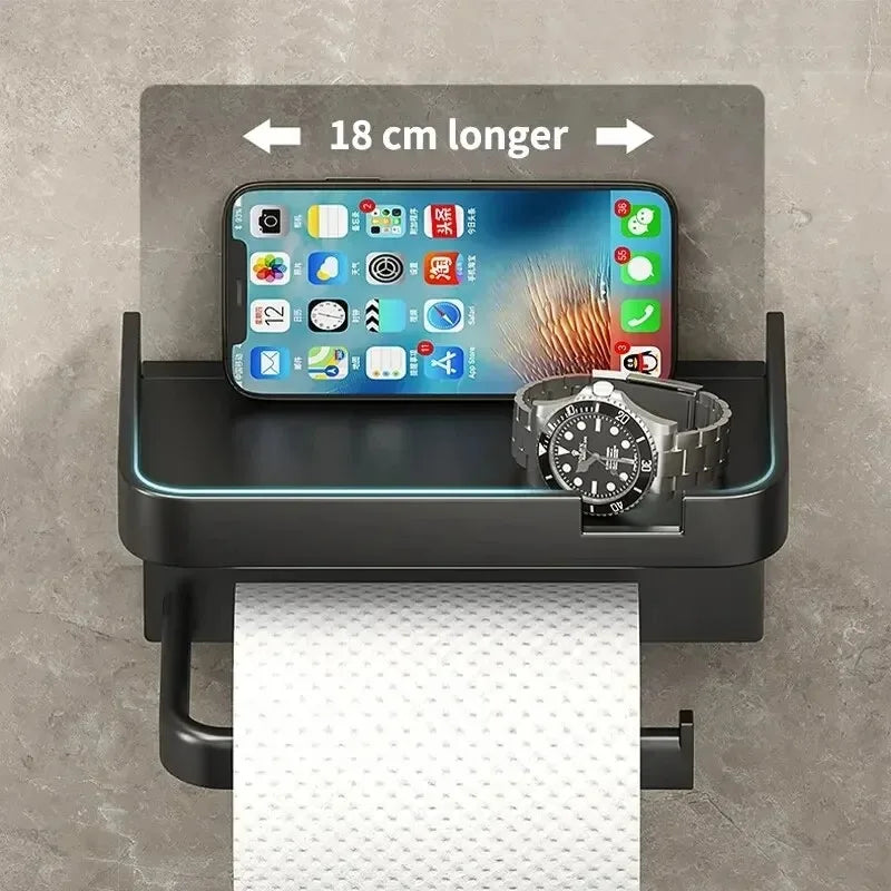 Toilet Paper Holder Plastic Storage Rack Kitchen Towel Placement Of